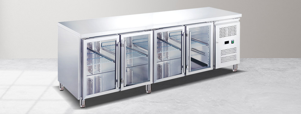 Undercounter Refrigerator, Stainless Steel Made, Good Looking at Kitchen Area